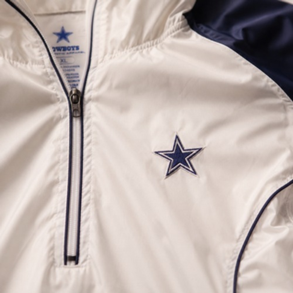 Dallas Cowboys Jacket Mens XL White Hooded Full Zip NFL Football - Picture 2 of 9
